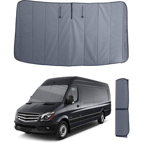 Insulated Blackout Windshield Covers Fit for Mercedes-Benz Sprinter Van Window Covers NCV3/VS30 2007-2024 Van Window Shade, Gray