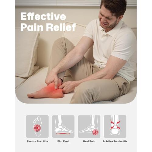 Plantar Fasciitis Feet Insoles Arch Supports Orthotics Inserts Relieve Flat Feet, High Arch (Mens 10-10 1/2 | Womens 12-12 1/2)