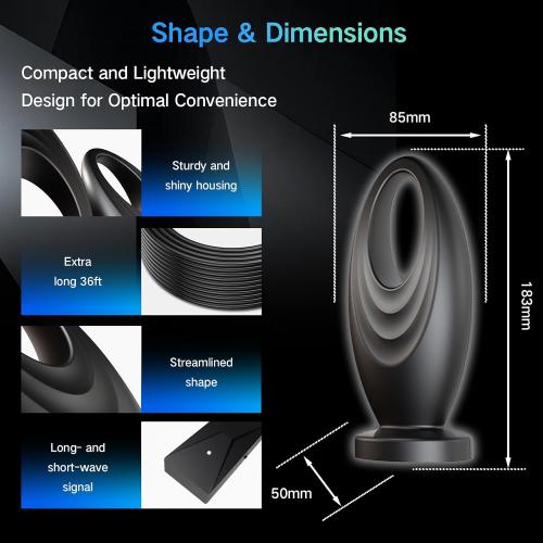 2025 TV Antenna for Smart TV and Old TV, 2200  Miles Range HD Digital TV Antenna Indoor with 360° Signal Strongest Booster, Supports Local Channels 1080P 4K Reception for Home, RV, Camping (10.1m)