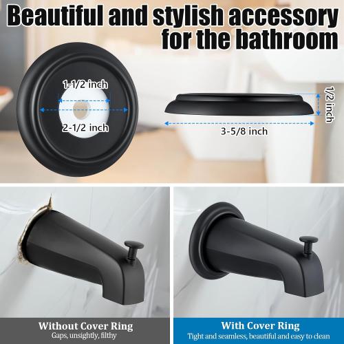 Diverter Tub Spout Compatible with Kohler GP85556-CP (Matte Black)
