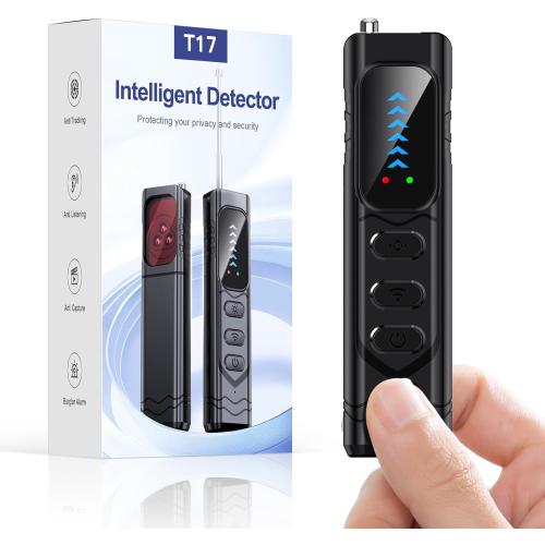 Hidden Camera Detector - Anti-Spy RF Signal Scanner & Lens Finder, 5-Level Sensitivity Portable Bug Detector for GPS Trackers, Ideal for Hotel Travel Home Office