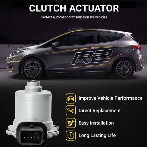 AE8Z-7C604-A Automatic Transmission Clutch Actuator A/B for 2012 2013 2014 2015 2016 2017 2018 Ford Focus SE SEL & 2011-2019 Ford Fiesta,Shift Interlock Solenoid AE8Z-7C604 AE8Z7C604A