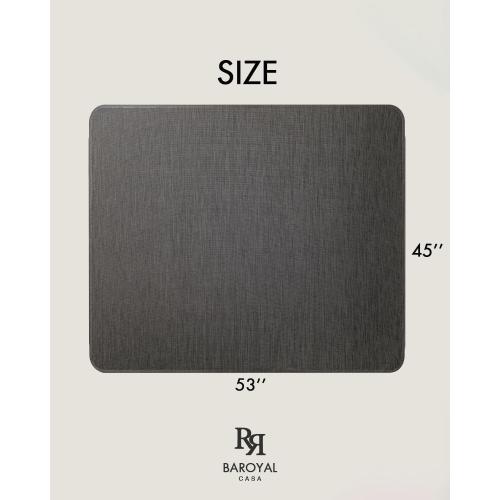 Office Chair Mat for Hardwood Floor Under Desk Computer Rolling Chair Mat for Wood/Tile Floor Non-Slip Heavy Duty Desk Rug PVC Plastic Hard Floor Protector 45x 53 (Espresso)