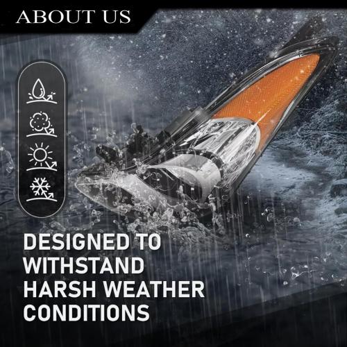 Headlight Halogen Headlamp w/o Bulbs Fit for Hyundai Elantra 2011-2013 Driver and Passenger Side US