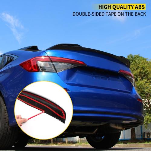 Spoiler Wing Compatible with 2022-2025 2026 Honda Civic Sedan Spoiler Trunk Rear Spoiler Wing Lip for Honda Civic Sedan Accessories (Glossy Carbon Fiber Pattern)