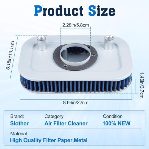 HD 29331-04 Air Filter Fit for 2004-2013 Harley Davidson Sportster XL883 XL883R XL883C XL883L XL883N XL1200L XL1200N XL1200C XL1200X XL1200R XL50 HD-8834