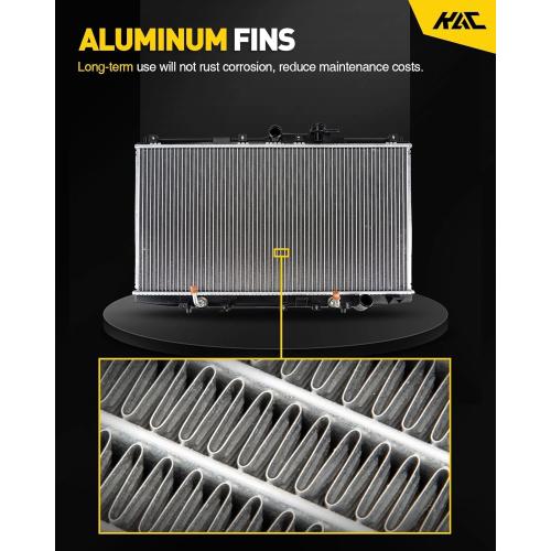 KAC Aluminum Complete Radiators Assembly for Crown Victoria 2006-2011, Town Car 2006-2011, Grand Marquis 2006-2011, Radiators for Cars Radiators Replace OEM#CU2852