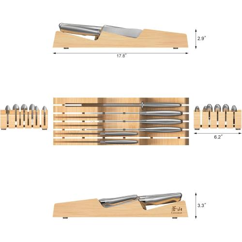 Cangshan Sanford Series 1027167 German Steel 7-Piece Knife In Drawer Set