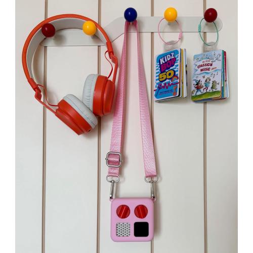 Card Holder for Yoto Cards Rings and Tabs 200 PCS Self Adhesive Tabs with 10 Loops Kids Travel Carrier of Yoto Accessories Card Holder Organizer Storage Case