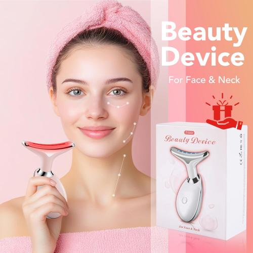 Red-Light-Therapy-for-Face, Facial Massager Wand Tool  (Pink)