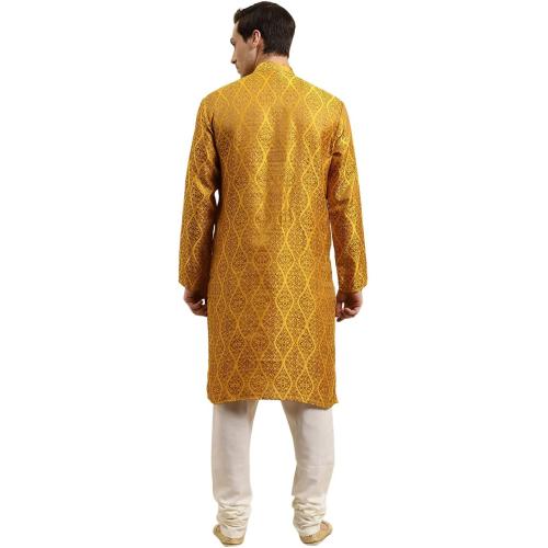 Sojanya XXL (Since 1958 Men'S Jacquard Silk Kurta