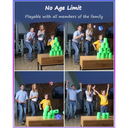 2 Pcs Flying Orb Ball Toys(Blue Red) Soaring Hover Spinner Hand Controlled Mini Drone for Kids Adults Outdoor Indoor