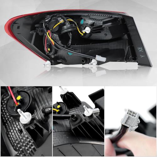 Tail Light Assembly Compatible with Chevy Malibu 2016-2018 Rear Taillight Outer Assembly (Right Passenger Side)