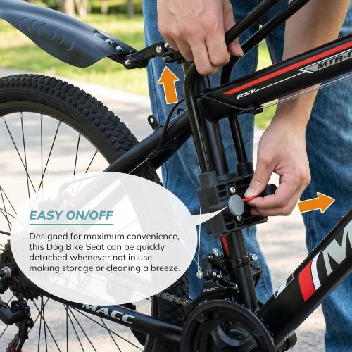 MOSHAY Pet-Specific Bicycle Safety Seat, Suitable for Mountain Bikes, Folding Bikes, Road Bikes and Various Other Bike Models