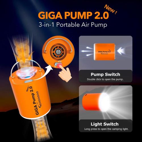 2.0 Electric Portable Air Pump 1300mah Battery Rechargeable Pump Ultra-Mini Inflator/Deflator Pump for Swimming Rings air Mattress Bed Pool Toy