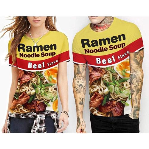 Keasmto Large 3D Print Cool T Shirts Graphic Design Casual Summer Short Sleeve Fashion Tees Shirt for Men Women