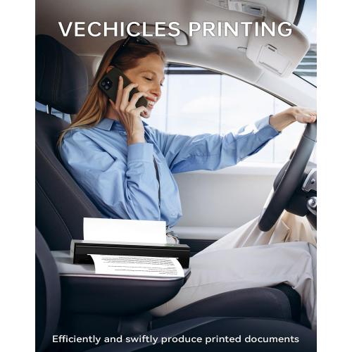 Portable Printers Wireless for Travel, N80 Wireless Thermal Printer Bluetooth Inkless Printer Support 8.5 X 11 US Letter & A4, Compatible with iOS, Android, Laptop