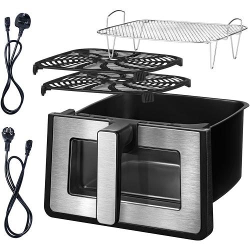 Gourmia 7.6L Digital Air Fryer, Black With Light & Window GAF858 Sold By Online Crowd ‼️comes with stains ‼️