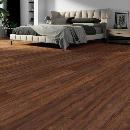 Peel and Stick Vinyl Flooring 36 Pack 54 Sq.Ft, Waterproof Vinyl Flooring Peel and Stick for Office, Living Room, Bathroom, Kitchen - Unique Design, Easy to Install Floor, Brown