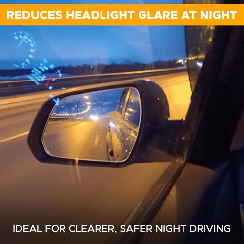 EcoNour Miniature Static Cling Window Shade for Car Sun Visor (2 Pack) | Windshield Sun Shade Static Cling for Driving Glare Shield | Cling Car Shade for Windshield | Sun Glare Protection Accessories