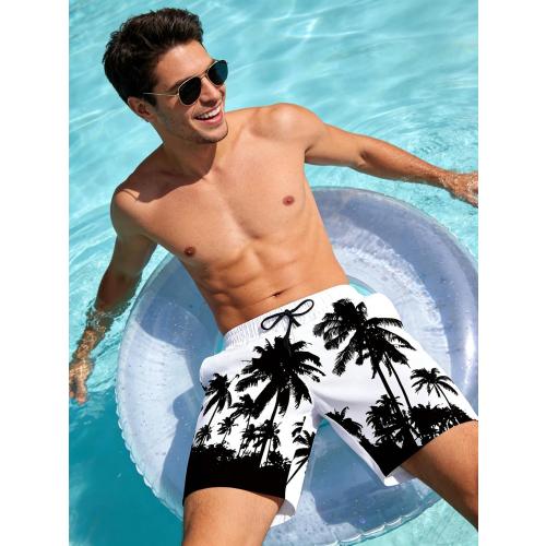 SIZE SMALL Belovecol Mens Swim Trunks Summer Quick Dry Board Shorts Beach Bathing Suit with Mesh Lining