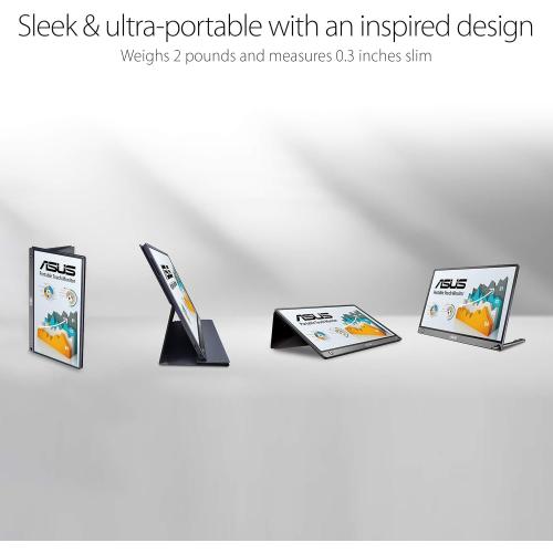 ASUS Zenscreen MB16AMT 15.6 inches Full HD Touch Screen W/Foldable Smart Case