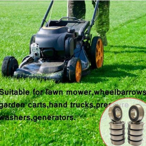DEEG 10 PCS 5/8 x 1-3/8 flanged Ball Bearing Lawn Mower Wheel Bearings Carts Wheel Bearing.Replacement for JD AM118315, AM35443, Stens 215-038, 215-061,Oregon 45-047, MTD 741-0141 ＆ Ariens 0546200…