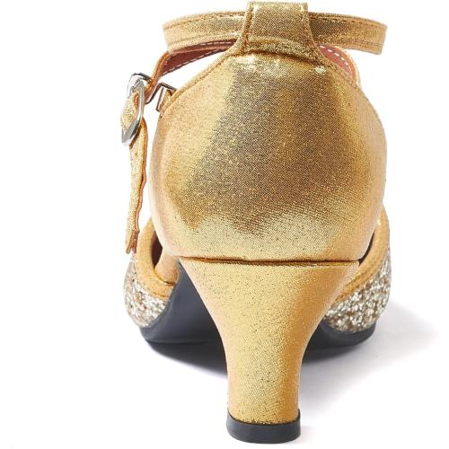 Size 9 Danceand Sway Womens Latin Dance Shoes Heeled Ballroom Salsa Tango Party Sequin Dance Shoes