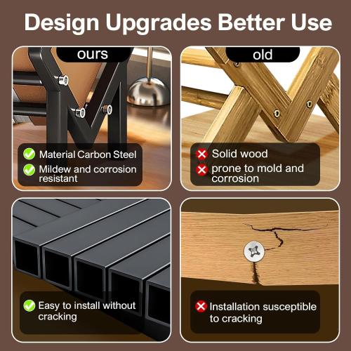 Stainless Steel Tabletop Bookshelf Desk Book Organizer for Book Lover and Record Holder, Desktop Storage Book Rack for Magazine/CDs/Books Display, Small Desktop Bookcase in Office/Home /Living Room