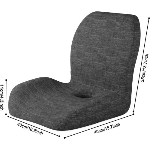 Seat Cushion, Memory Foam Chair Seat Cushion with Lumbar Support Back Cushion for Students Coccyx Cushion Office Car Booster Seat Cushion Posture Correction