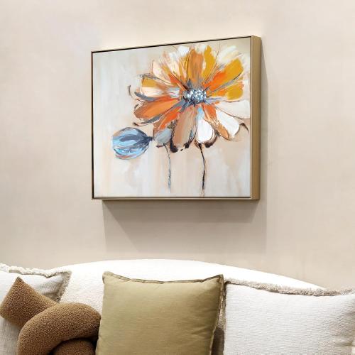 1.5” Deep Frame for 24x30 Canvas Paintings, DIY Metal Floating Frame with 1.5” Deep for Artists Designers Landscape Portrait Artwork, Modern Home Office Wall Decor (Bronze)