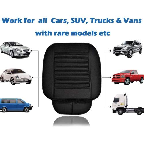 Big Ant Breathable Car Seat Cover 1Pack PU Leather Car Seat Cushion Pad Fit for Car and Office Chair (Black)
