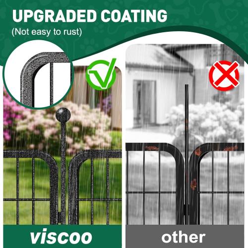 Dog Playpen Outdoor, 8 Panels 40 High Heavy Duty Metal Dog Pen, Pet Fence for Large/Medium/Small Dogs, with Doors Foldable Metal Dog playpen Exercise Pen for RV, Camping, Yard