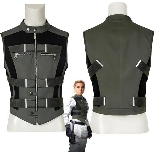 Size M...Womens Yelena Belova Vest - Green Vest Cosplay Costume Halloween Outfits for Women