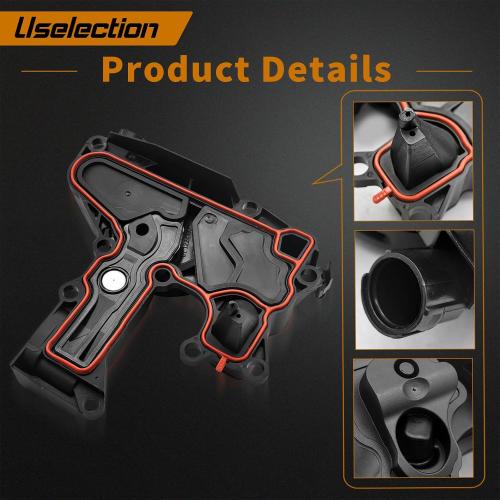 06H103495AB PCV Valve Engine Crankcase Vent Oil Separator Breather Hose 3-Piece Compatible for Audi A3 A4 A5 Q5 TT VW Beetle CC Jetta Passat Tiguan 1.8 2.0 TSI 06H103495B 06H103495A 06H103495AH