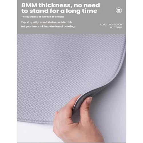 Anti-Fatigue Kitchen Mat, Basketweave Design, Cushioned Comfort Mat, Standing Relief & Support, Skid-Resistant, Measures(150x60cm 90x60cm)