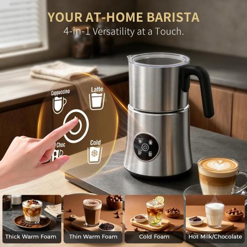 Milk Frother and Steamer, Electric Frother 900ML