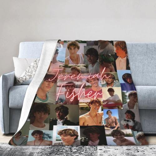 The Summer I Turned Pretty Jeremiah Fisher Blanket Flannel Throw Blankets Super Soft for All Seasons Plush bedsheet Blanket for Bedroom Bed Living Room Couch 50x40