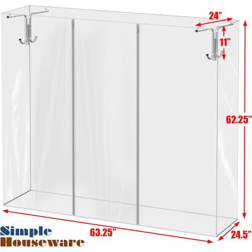 Simple Houseware Cover and Tube Bracket for SimpleHouseware Z-Base Garment Rack (Garment Rack NOT Included)