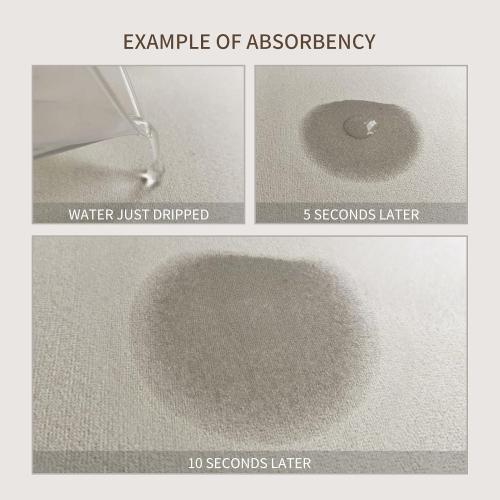 Dish Drying Mat Paisley Absorbent Coffee Mat Rubber Backed Bohemian Soft Silicone Kitchen Dish Draining Mat for Kitchen Bathroom Coffee Bar (Paisley White, 16 x 24 Inches)