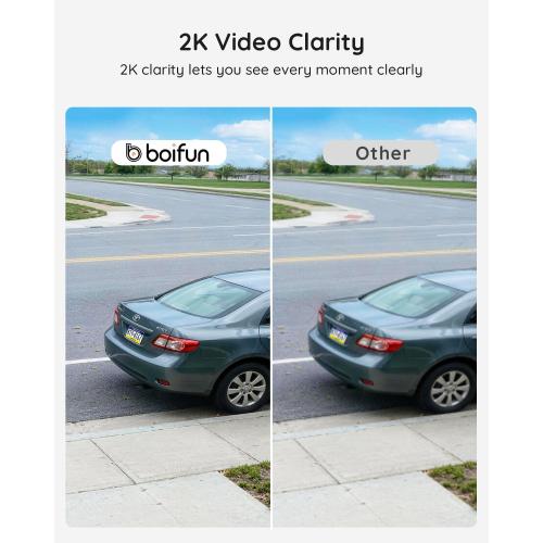 BOIFUN Video Doorbell Camera Wireless – No Subscription Required, 2K HD