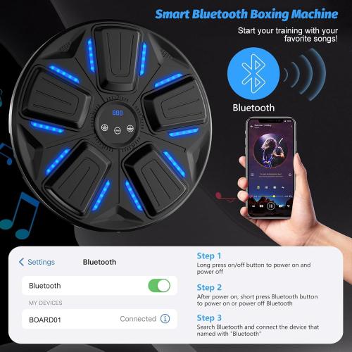 ANHAO Music Boxing Machine for Adults and Kids,Toys for Teens,smart Music Boxing Training Equipment,Music Punching Machine,Move with the Music a Great Gift for a Lively Person