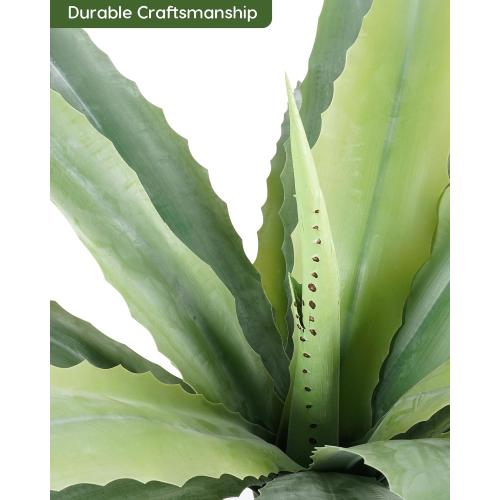 Velener 24 Inch Tall UV Resistant Artificial Agave Plant - Realistic Faux Succulent for Indoor & Outdoor Decor, Perfect for Home, Office, and Housewarming