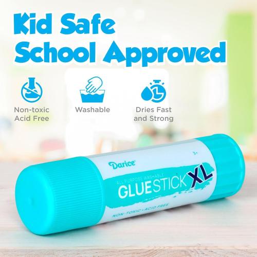 Darice Giant Glue Sticks, Large 115-gram Jumbo XL Glue Stick - Washable, Non-Toxic - Classroom School Supplies - 1 Pack 4.05oz