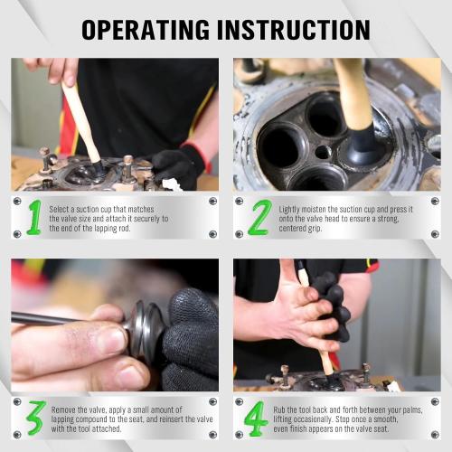 SWANLAKE Valve Lapper Set With 4 Suction Plates