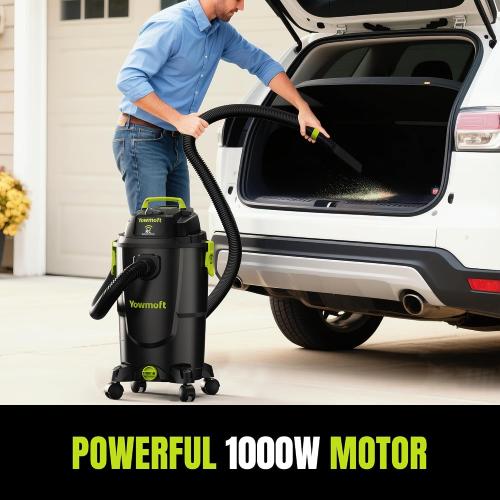 8 Gallon Dust Extractor Shop Vacuum with Remote Control | CVL30-RC, Remote Control, 5.5 Peak HP, HEPA Filter, Dust Bag, Wet Dry Vacuum Cleaner, Woodworking, Garage & Workshop‼️missing pieces‼️
