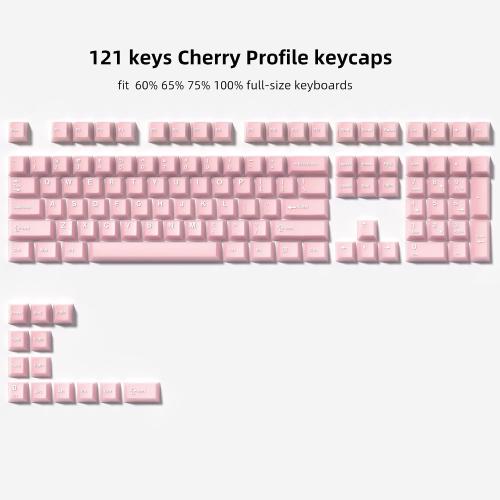 dagaladoo Pink Keyboard keycaps,Double Shot PBT keycaps Jade