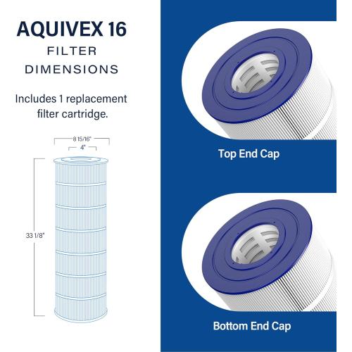 CS250 Pool Filter Cartridge, Compatible with Jandy CS250, Pleatco PJANCS250, Filbur FC-0824, Aladdin 29913, Baleen AK-7013, Darlly 82501,  SD-01073, Pure N Clean PC-0824, 1 Pack
