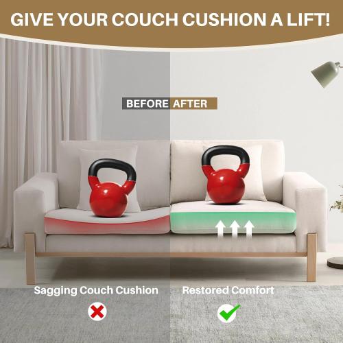 Couch Cushion Support for Sagging Cushions 20''x20'', Two in One Sofa Cushion Support to Repair Sagging Seats, Lift Saggy Seats, Extend Couch's Life, Blue & Grey 1PC