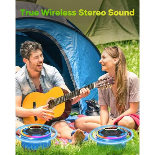 ssuowao Bluetooth Shower Speaker, IPX7 Waterproof Portable Speakers with LED Display, FM Radio, Suction Cup, Built-in Mic, Mini Speaker for Bathroom Travel Pool Beach